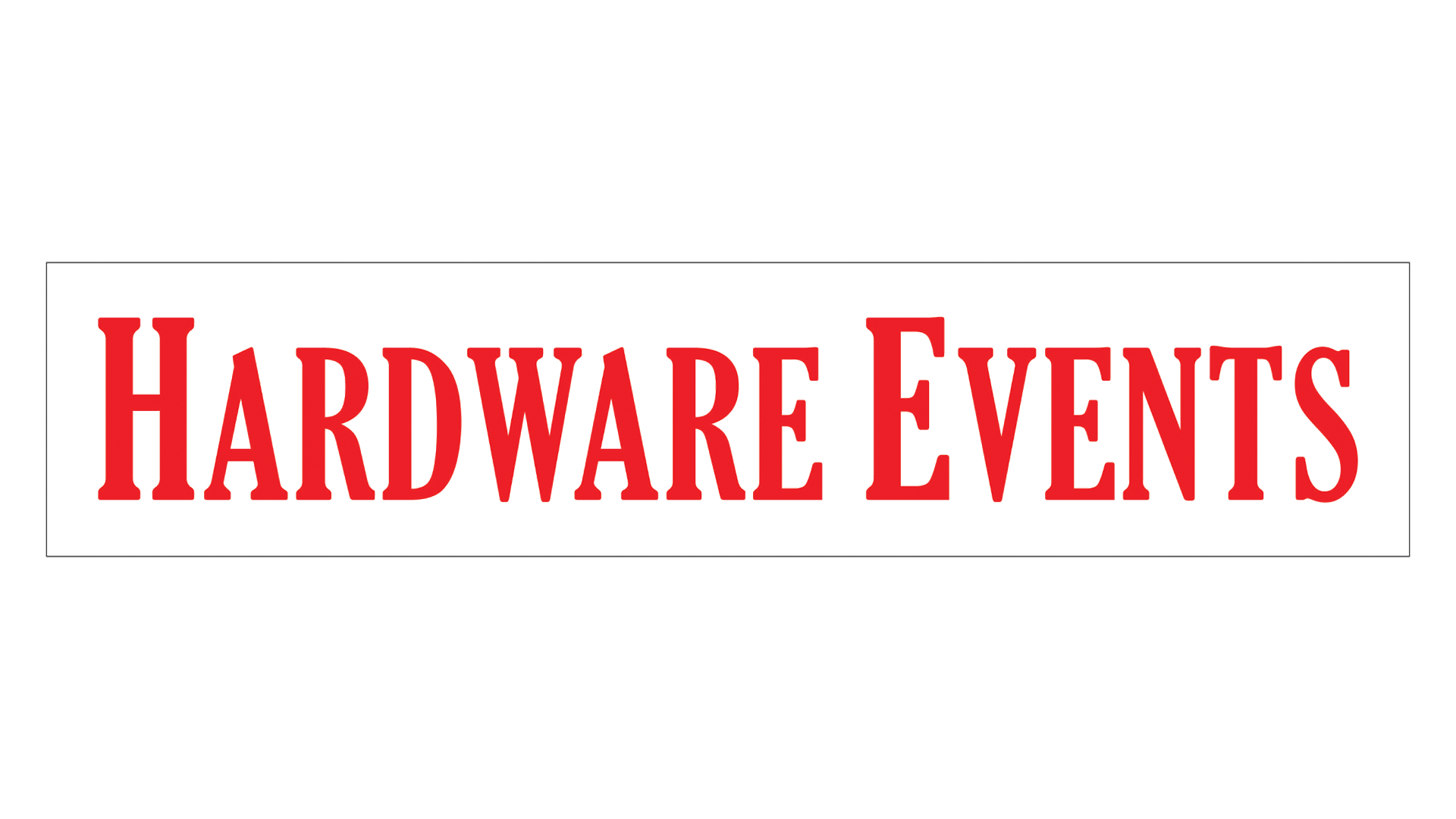 Hardware Events